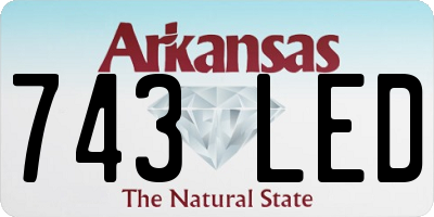 AR license plate 743LED