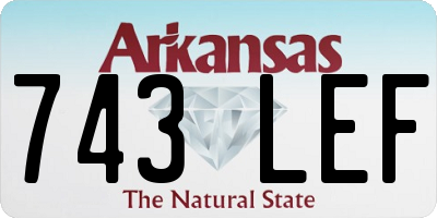 AR license plate 743LEF