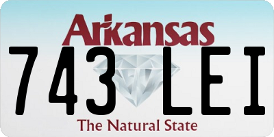 AR license plate 743LEI