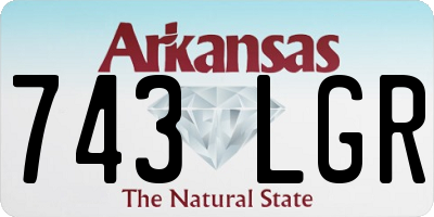 AR license plate 743LGR