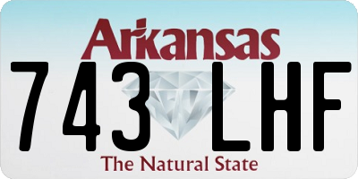 AR license plate 743LHF
