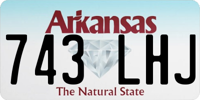 AR license plate 743LHJ