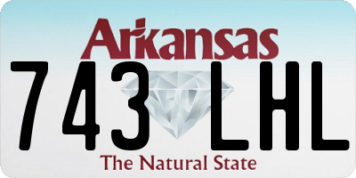 AR license plate 743LHL