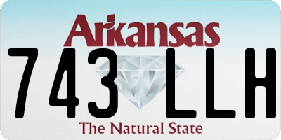 AR license plate 743LLH