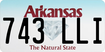 AR license plate 743LLI