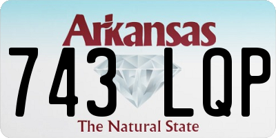 AR license plate 743LQP