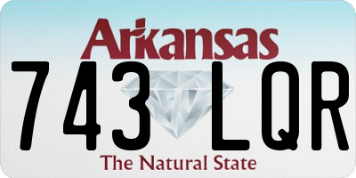 AR license plate 743LQR