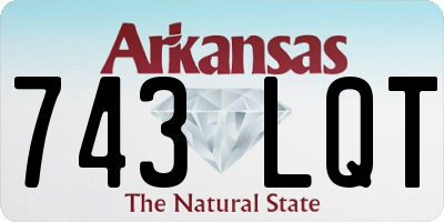AR license plate 743LQT