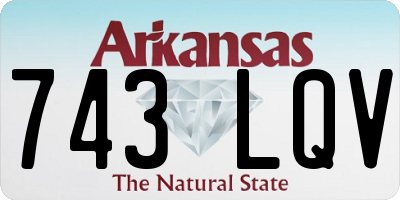 AR license plate 743LQV