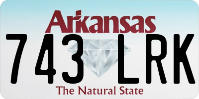 AR license plate 743LRK