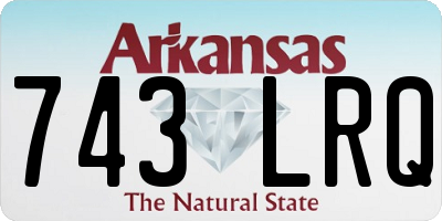 AR license plate 743LRQ