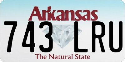AR license plate 743LRU