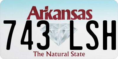AR license plate 743LSH