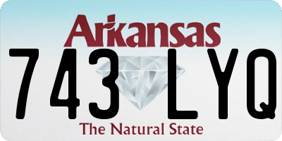 AR license plate 743LYQ
