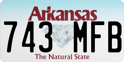 AR license plate 743MFB