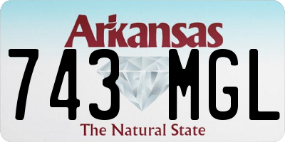 AR license plate 743MGL