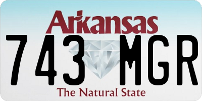 AR license plate 743MGR