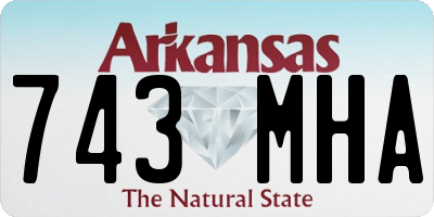 AR license plate 743MHA