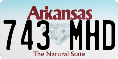 AR license plate 743MHD