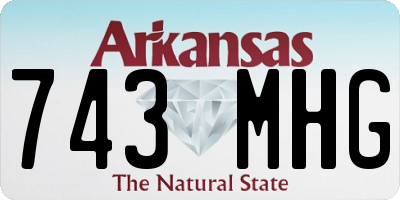AR license plate 743MHG