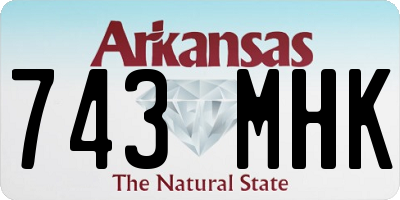 AR license plate 743MHK
