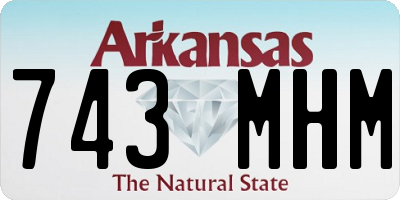 AR license plate 743MHM