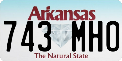 AR license plate 743MHO