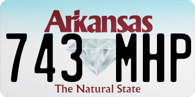 AR license plate 743MHP