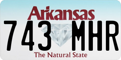 AR license plate 743MHR