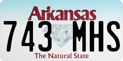 AR license plate 743MHS