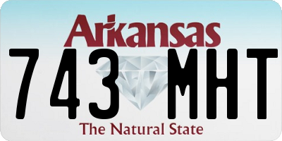 AR license plate 743MHT