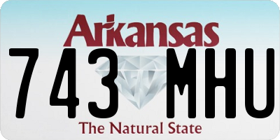 AR license plate 743MHU