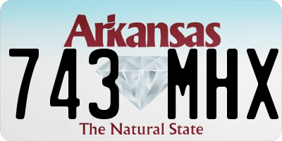 AR license plate 743MHX