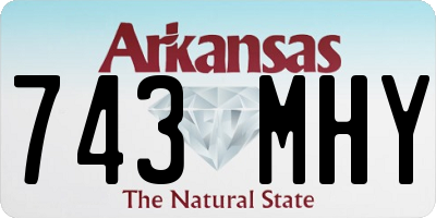 AR license plate 743MHY