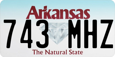 AR license plate 743MHZ