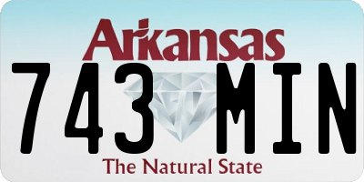 AR license plate 743MIN