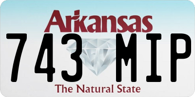 AR license plate 743MIP