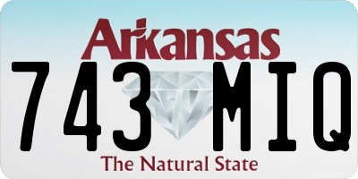 AR license plate 743MIQ