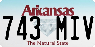 AR license plate 743MIV