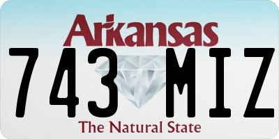 AR license plate 743MIZ