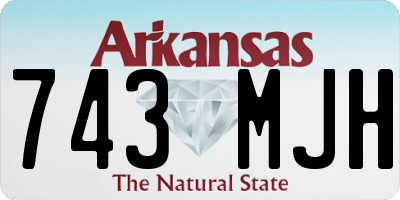 AR license plate 743MJH
