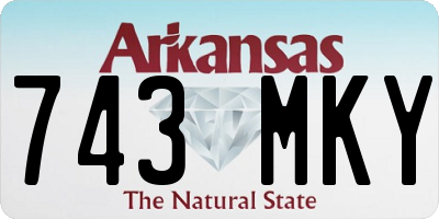 AR license plate 743MKY