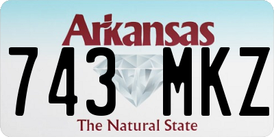 AR license plate 743MKZ