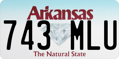 AR license plate 743MLU