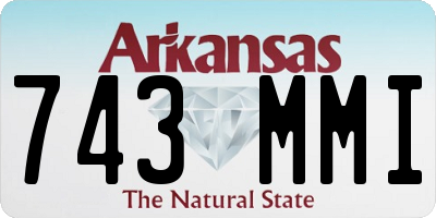 AR license plate 743MMI
