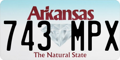AR license plate 743MPX