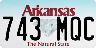 AR license plate 743MQC