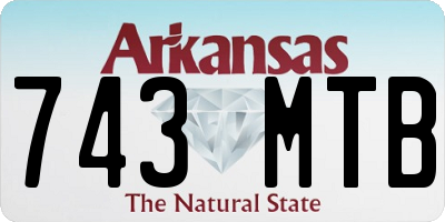 AR license plate 743MTB