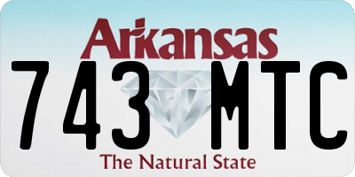 AR license plate 743MTC