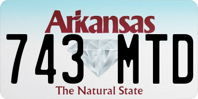 AR license plate 743MTD